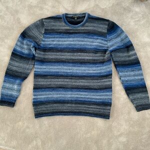 Saks Fifth Avenue brand Men's blue striped sweater, size large